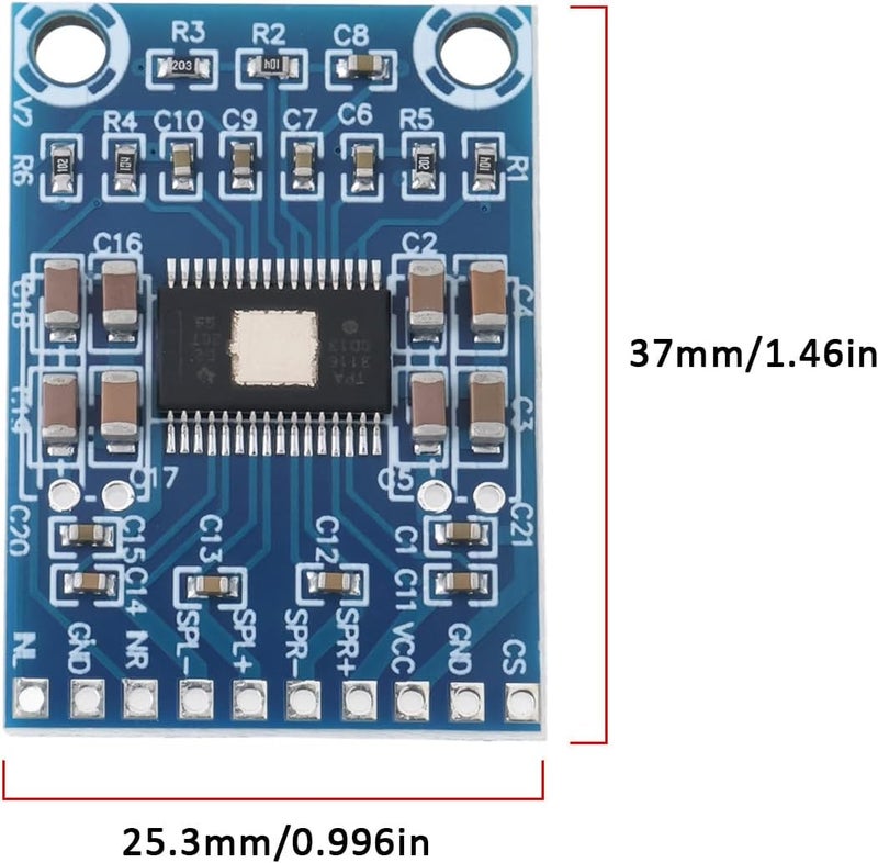 Create idea لوحة مضخم الصوت الرقمية TPA3116D2 2 قطع XH-M562 مضخم صوت 2x50W قناتين مزدوجتين للسماعات - Image 4
